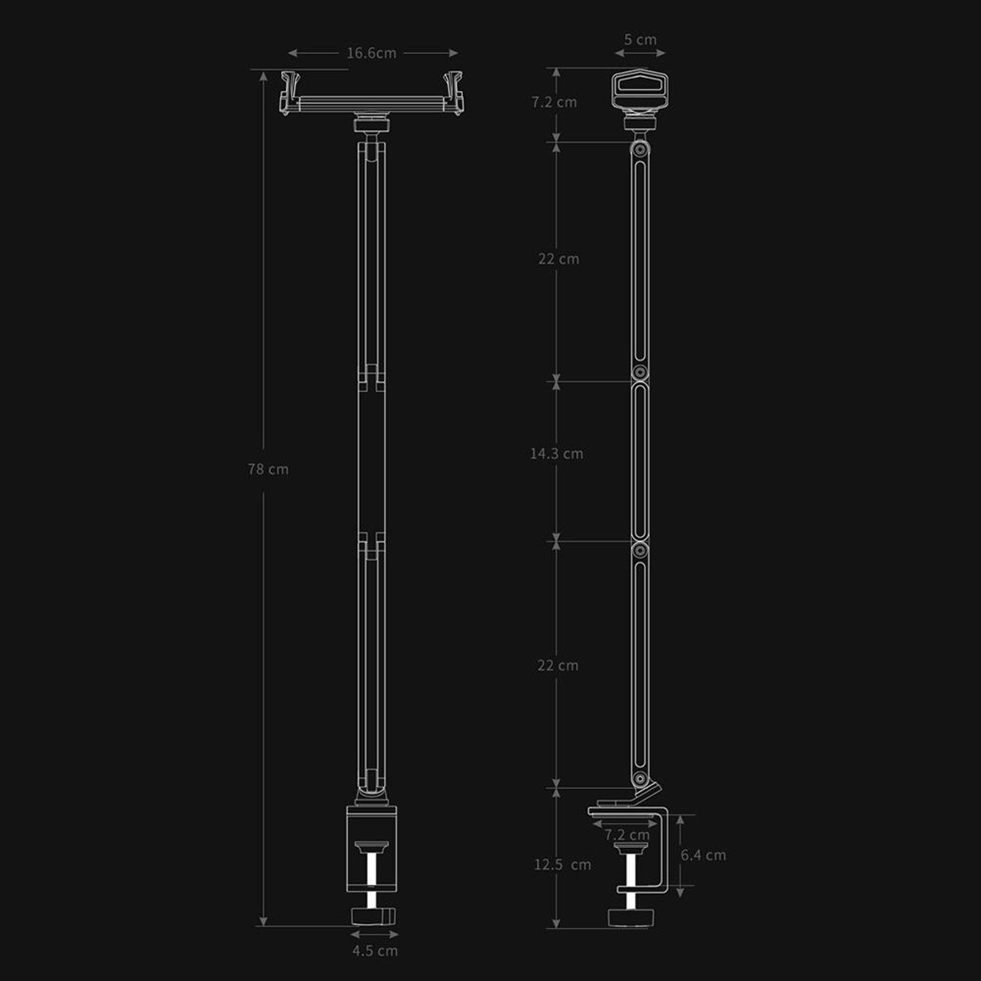 Tekbold Artpowers Universal Tablet Holder Flexible Stand for iPad Air Pro Mini Galaxy Tab Xiaomi Lenovo Clip Mount Bed Phone Holder