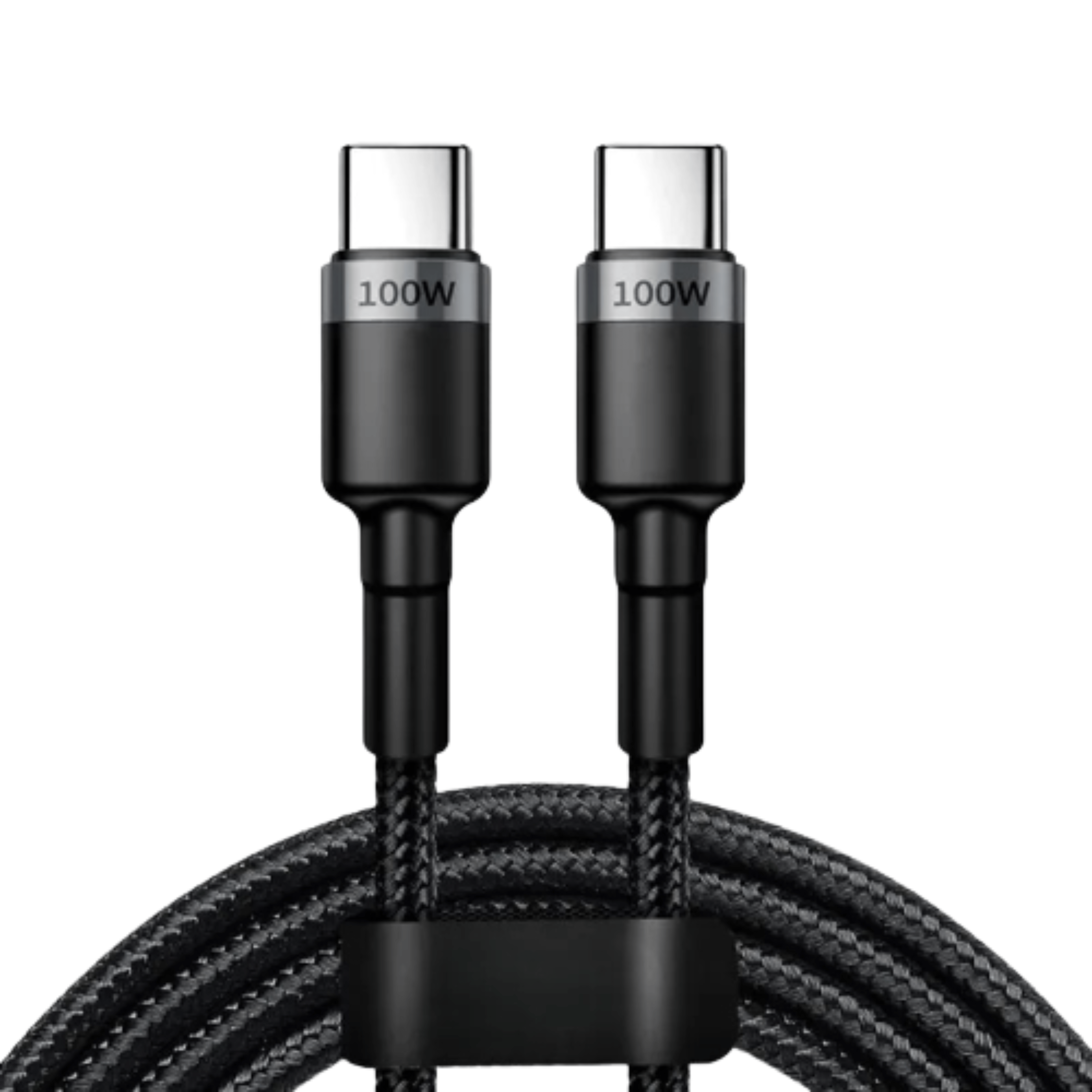 Tekbold Noir / 2m Flyzer S - Câble à charge rapide 100W USB C vers USB C