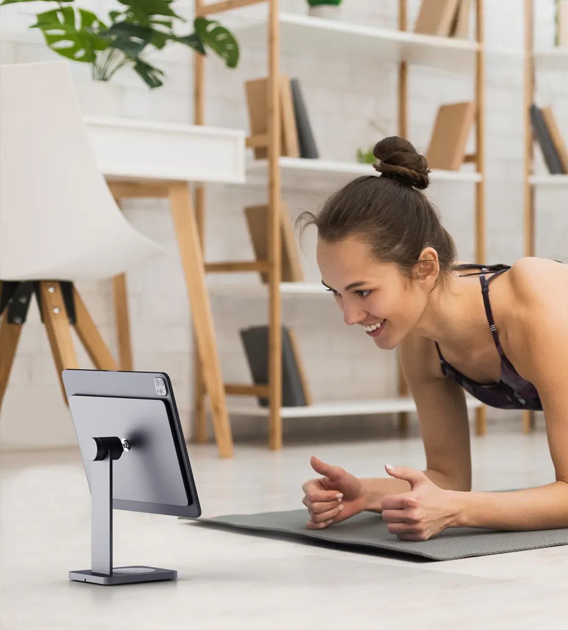 Tekbold KUXIU Magnetic Stand For iPad Pro 11"1st/2nd/3rd, iPad Air 4/5 with Fast Wireless Charging Base Adjustable Rotation Tablet Hold