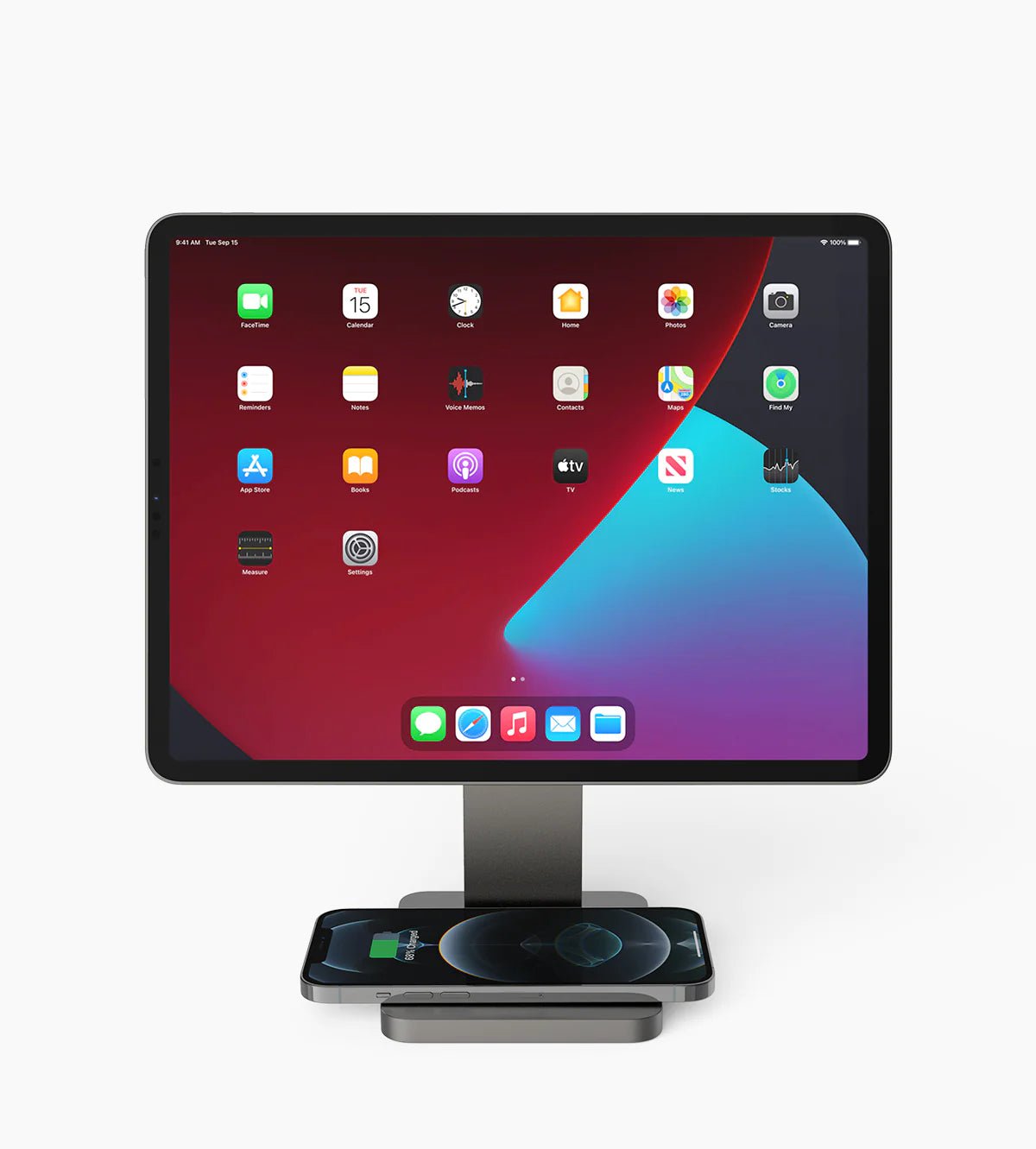 Tekbold KUXIU Magnetic Stand For iPad Pro 11"1st/2nd/3rd, iPad Air 4/5 with Fast Wireless Charging Base Adjustable Rotation Tablet Hold