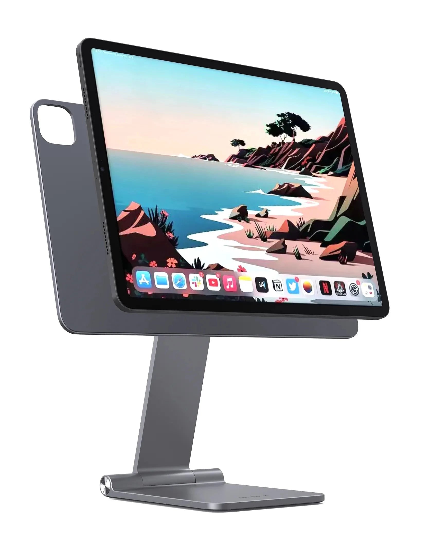 Tekbold LULULOOK Magnetic Stand For iPad Pro,Adjustable Foldable Holder For iPad Pro 12.9/11 iPad Air 5/4th Rotation Bracket Take Notes