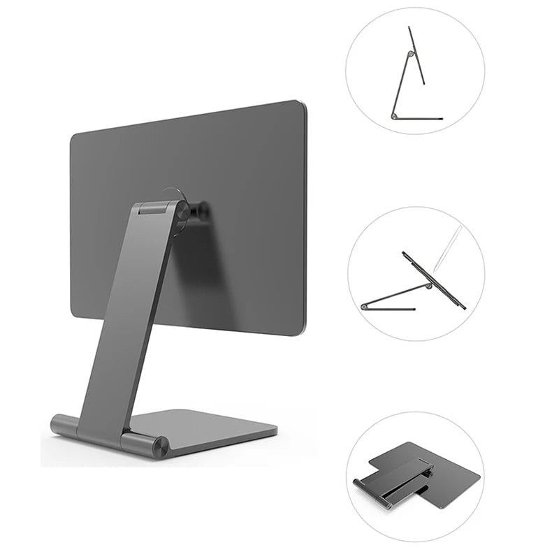 Tekbold LULULOOK Magnetic Stand For iPad Pro,Adjustable Foldable Holder For iPad Pro 12.9/11 iPad Air 5/4th Rotation Bracket Take Notes
