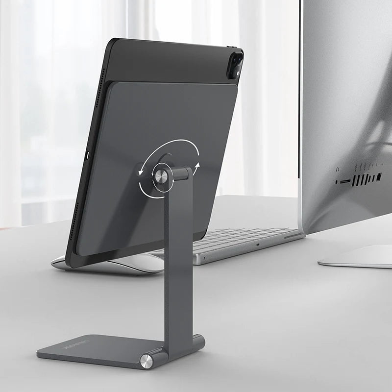 Tekbold LULULOOK Magnetic Stand For iPad Pro,Adjustable Foldable Holder For iPad Pro 12.9/11 iPad Air 5/4th Rotation Bracket Take Notes