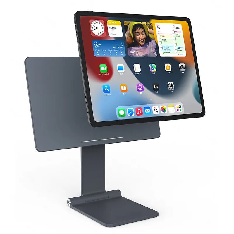Tekbold LULULOOK Magnetic Stand For iPad Pro,Adjustable Foldable Holder For iPad Pro 12.9/11 iPad Air 5/4th Rotation Bracket Take Notes