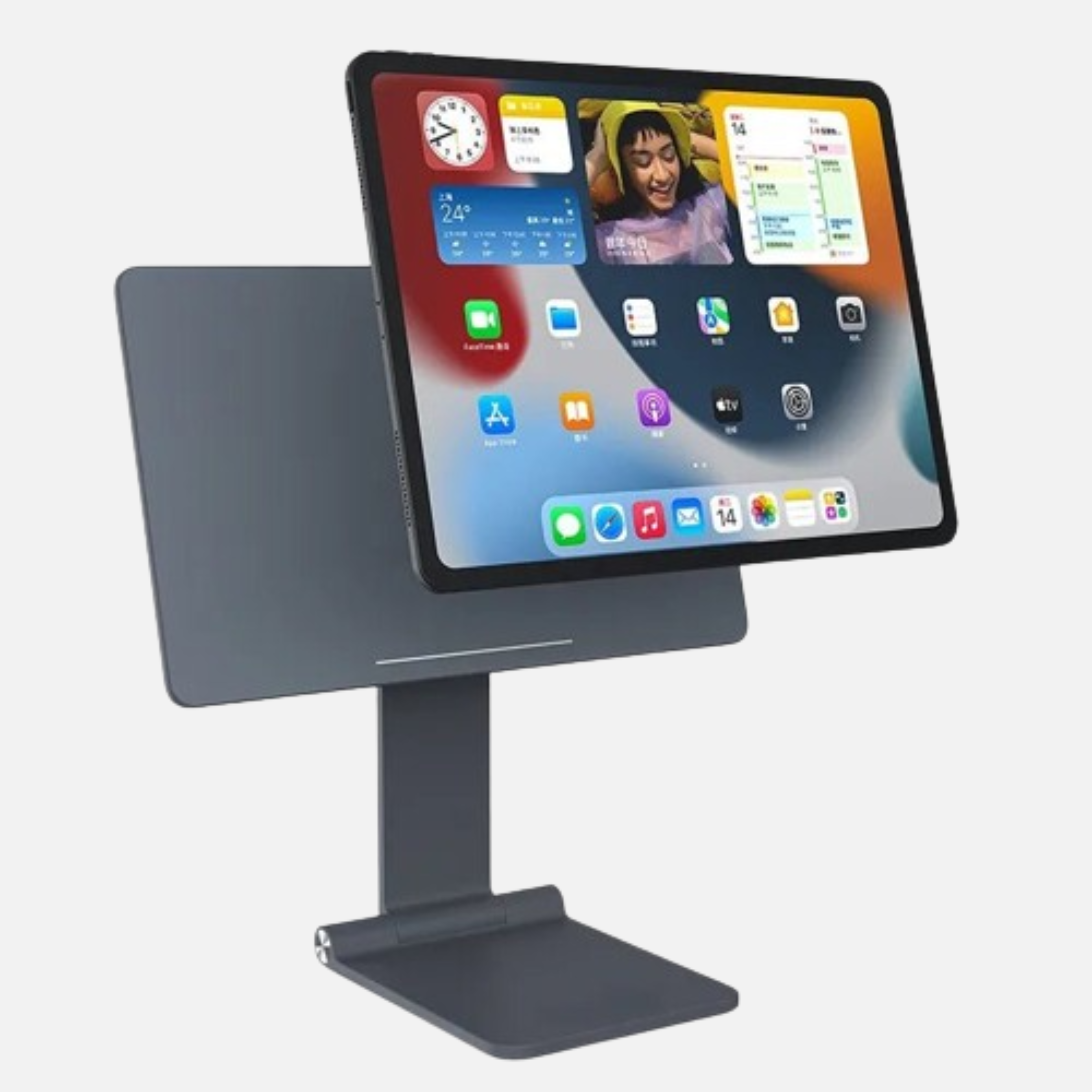 Tekbold MagnetFold Plus - Support Ipad magnétique et ajustable 360°