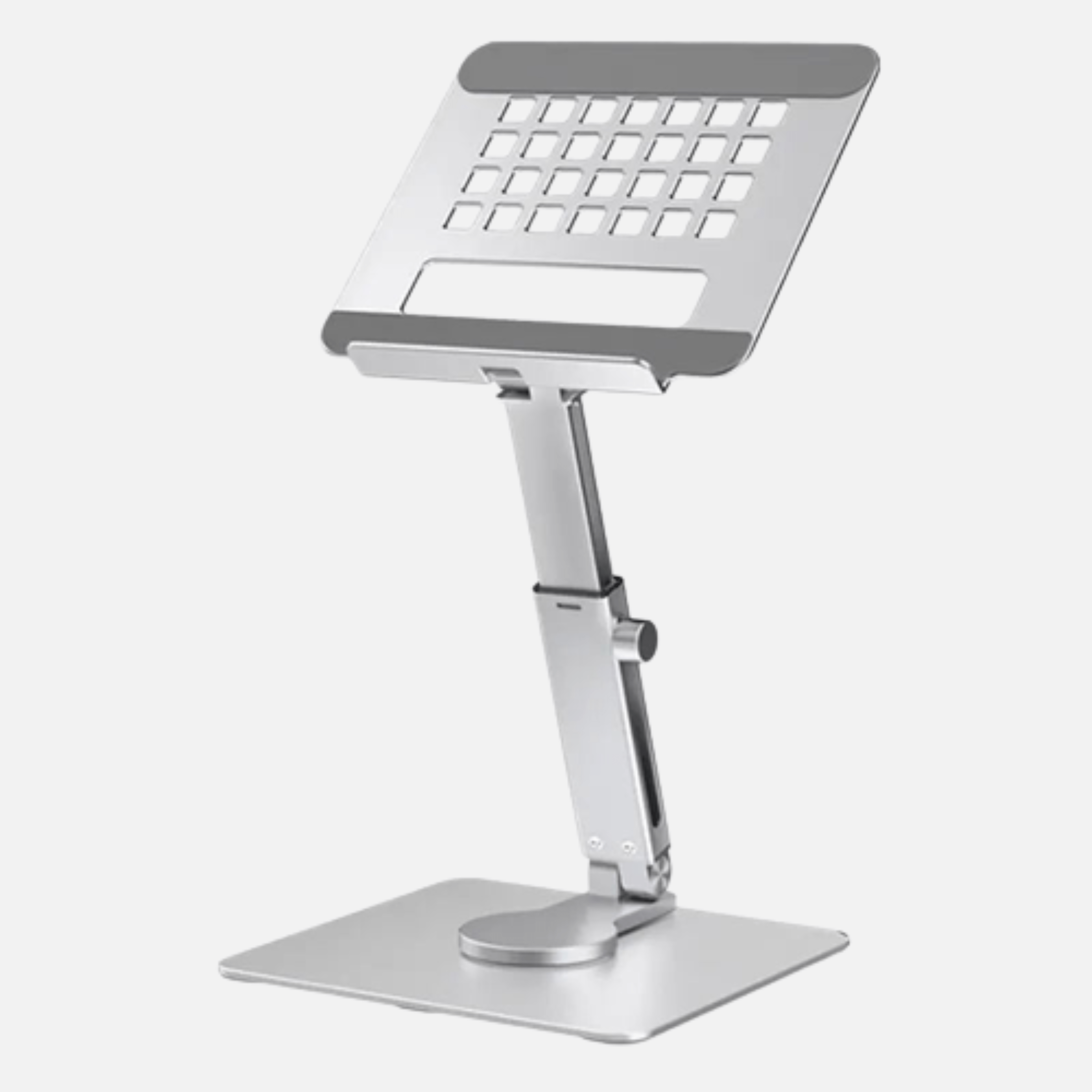Tekbold Argent MountHolder - Support Ipad Pro pliable réglable et base rotative à 360°