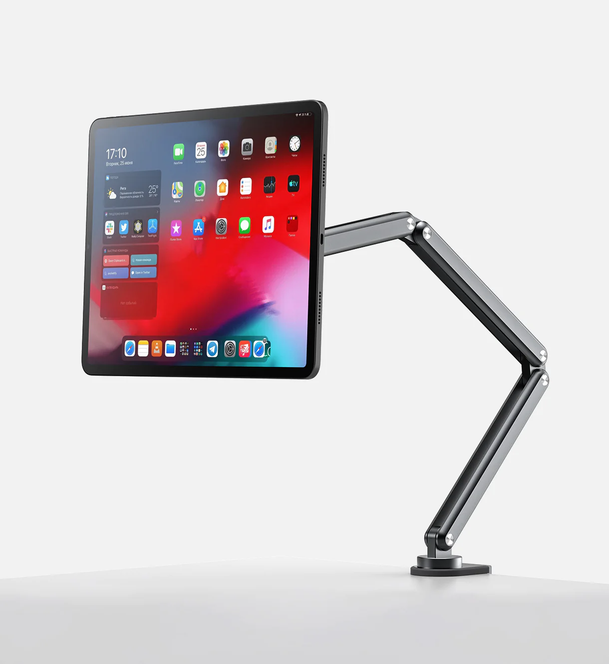 Tekbold StoneHolder - Support Ipad magnétique avec bras pliable et flexible