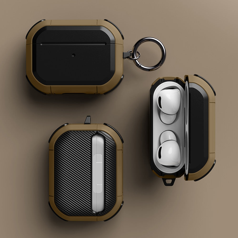 Tekbold Caseprotect - Coque de protection robuste pour Airpods pro et AirPods