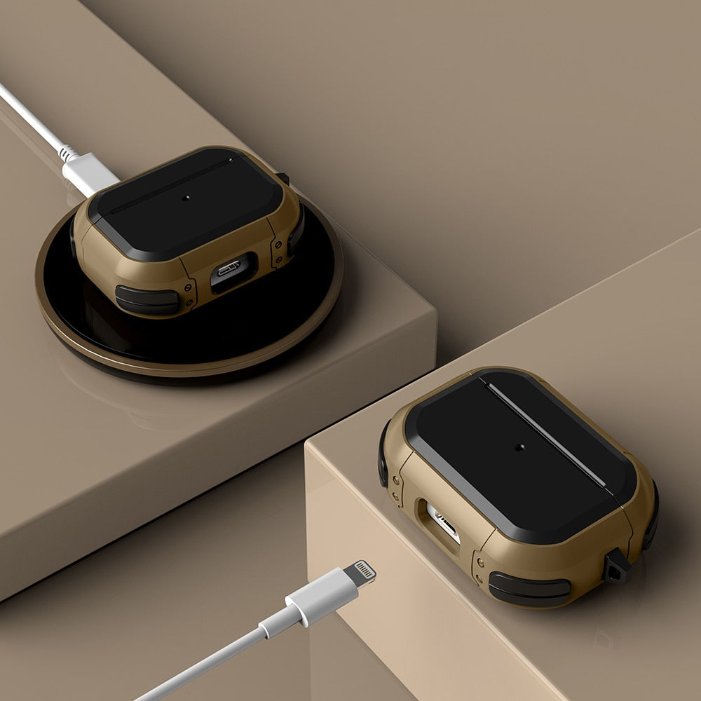 Tekbold Caseprotect - Coque de protection robuste pour Airpods pro et AirPods