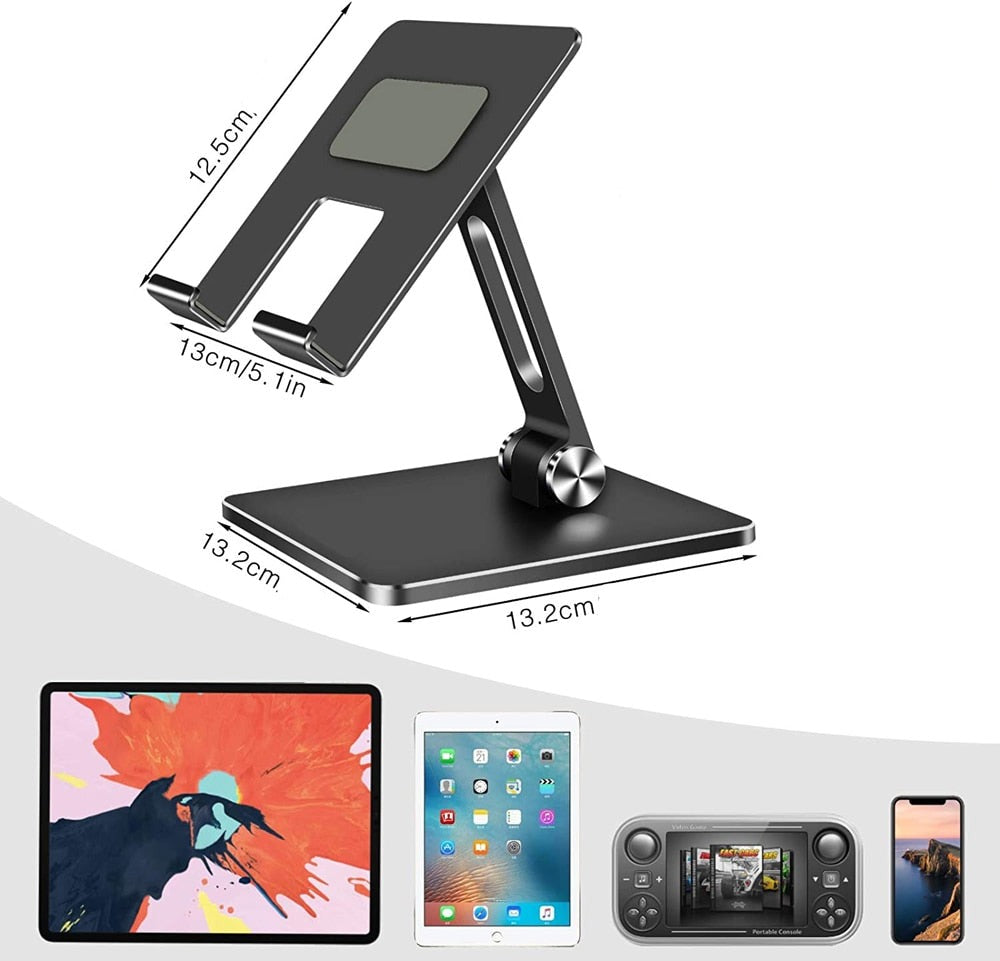 Tekbold Metal Desk Mobile Phone Holder Stand For iPhone iPad Xiaomi Adjustable Desktop Tablet Holder Universal Table Cell Phone Stand